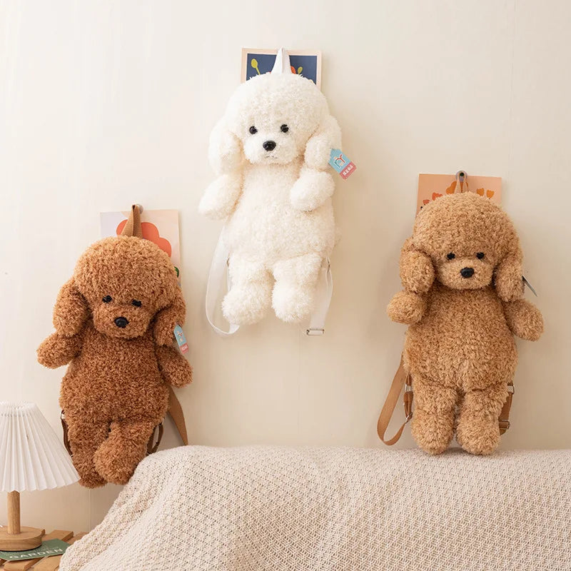 CuddleCarry Teddy Dog Plush Backpack