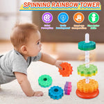 UiTeZool Spinning Stacker – Colorful Montessori Toy