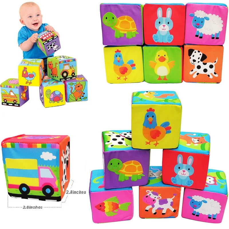 Soft Baby Cloth Books, Blocks and Sensory Toys