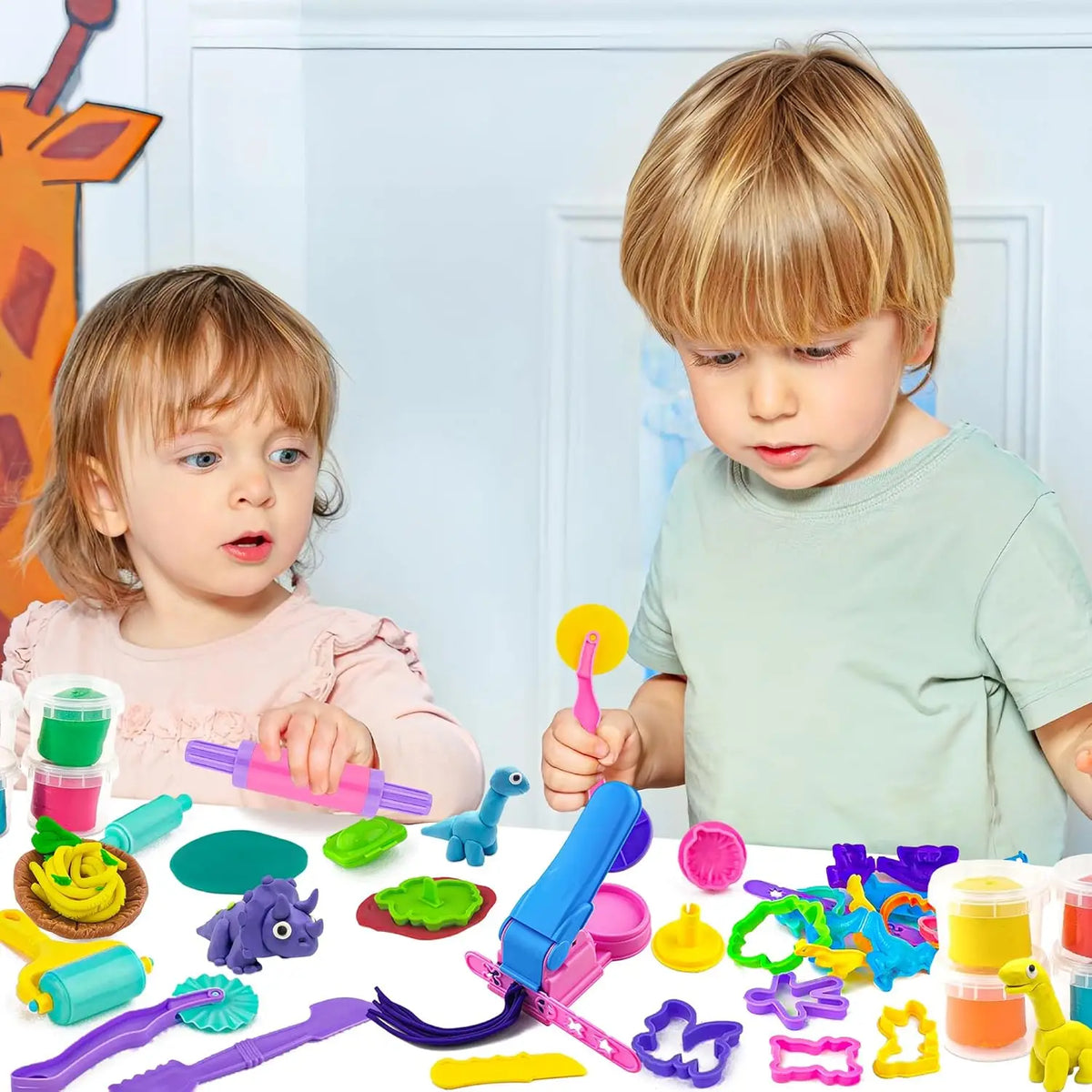 Play Dough Tool Kit with Animal and Shell Molds