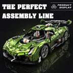Keni Saige™ 1:8 Scale Supercar Building Blocks Model