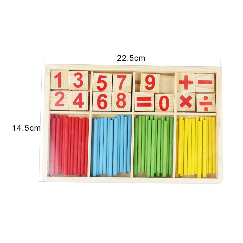 Montessori Education Wooden Counting Sticks