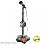 Kids Karaoke Microphone Stand with LED Lights