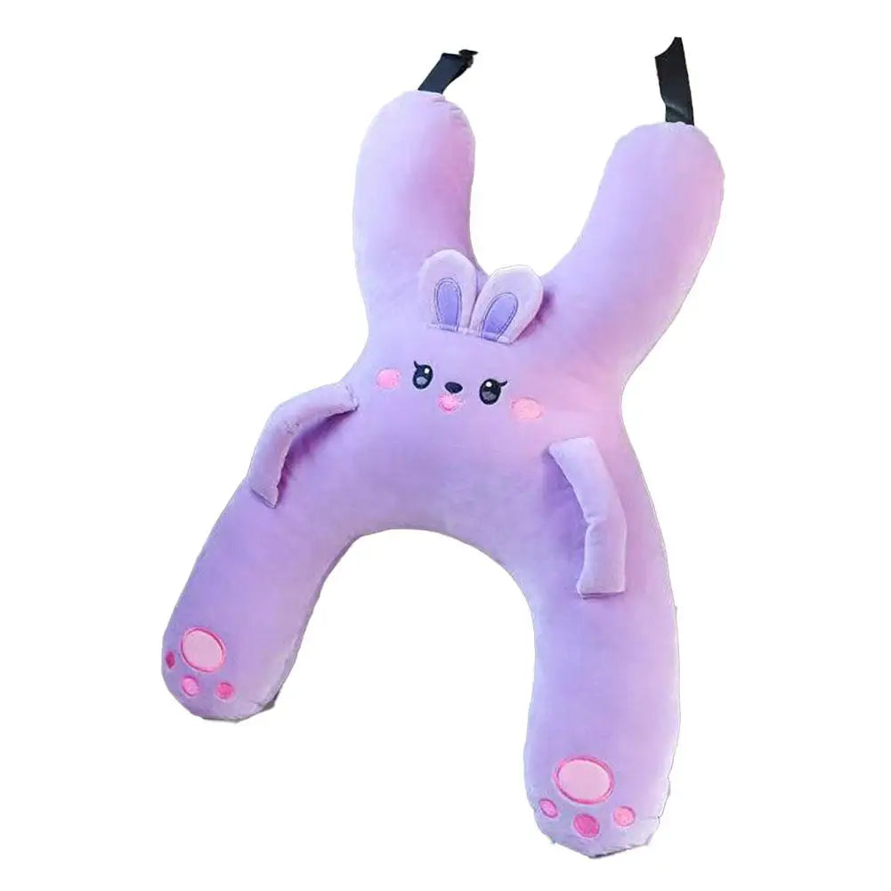 SnuggleSafari™ Kids Travel Pillow (Animal Plush Neck Support)