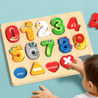 3D Wooden Alphabet & Number Matching Puzzle, photo 5
