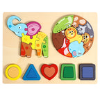 Wooden Chunky Animal 3D Puzzle