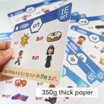 Master Reading Fast: Phonics Flash Cards for 20 Easy Stages!