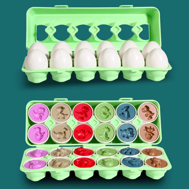 12 Montessori Chicken Matching Eggs