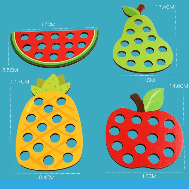 Wooden Fruit Lacing Boards