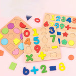 Wooden Alphabet & Number Puzzle Board