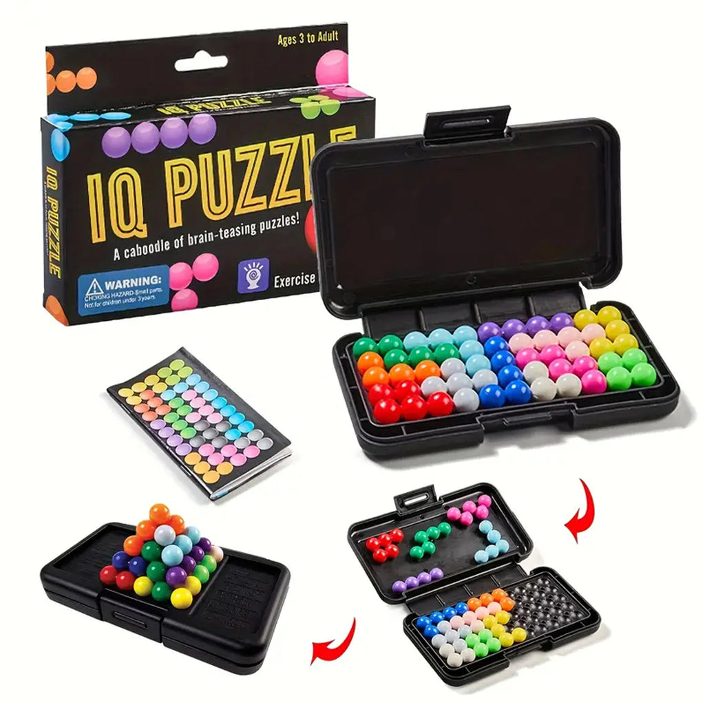 IQ Pyramid Bead Puzzle (120 Challenges)