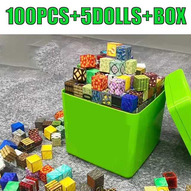 Magnetic Building Blocks Storage Box Set