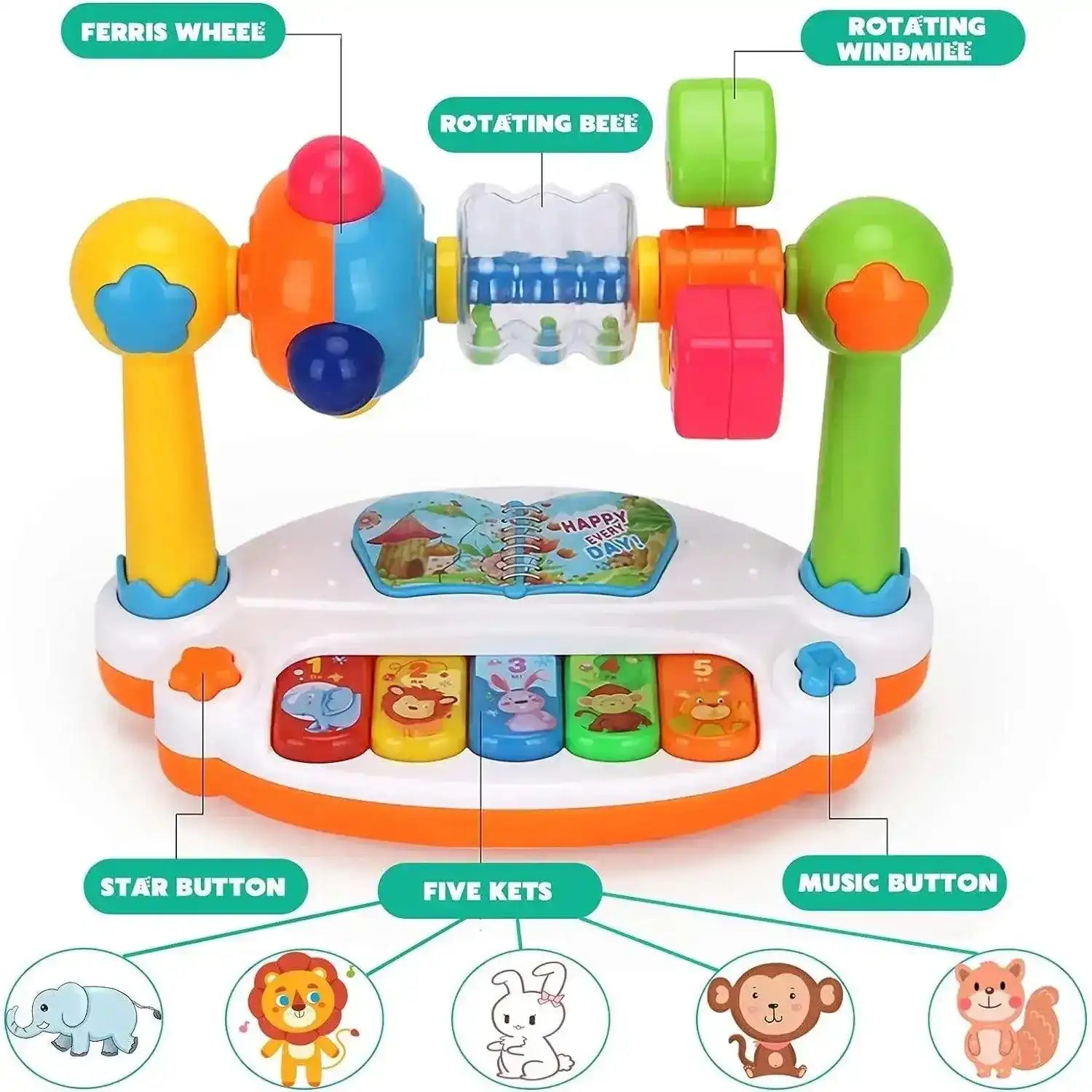 4-in-1 Musical Toy Piano