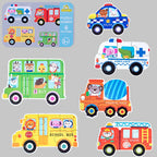 Wooden Animal and Vehicle Jigsaw Puzzle Set