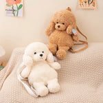 CuddleCarry Teddy Dog Plush Backpack