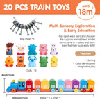 Montessori Farm Train Sorting & Locking Set