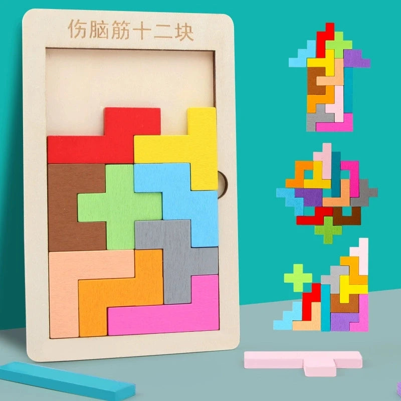 3-in-1 Montessori Wooden Puzzle Board, photo 10