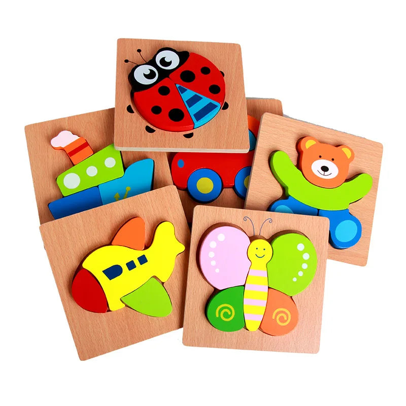 Chunky Wooden Jigsaw Puzzle (6 Designs)
