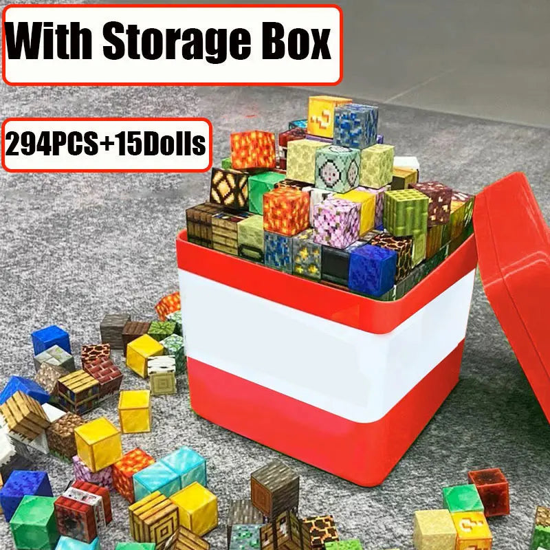 Magnetic Building Blocks Storage Box Set