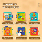 6-in-1 Montessori Activity Cube with Music and Lights