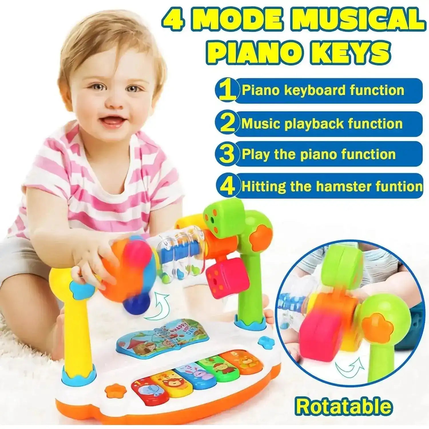 4-in-1 Musical Toy Piano