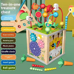 Montessori Wooden Multifunctional Activity Cube