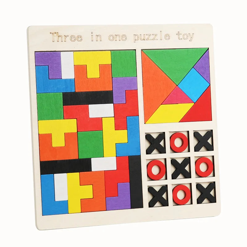 3-in-1 Montessori Wooden Puzzle Board, photo 7
