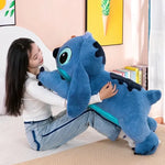 Blue Puppy Stitch Plush Long Pillow Toy