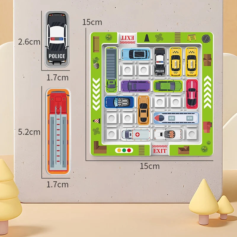 ParkLogic™ Magnetic Parking Maze – Montessori Puzzle & Brain Game