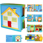 Montessori 3D Busy Book Story Cloth Activity Board