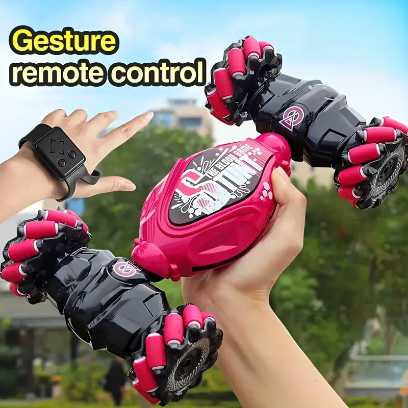 StuntX™ Gesture-Control RC Climbing Car – 360° Rotating LED Off-Road Racer
