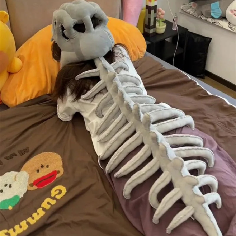 Dinosaur Skeleton Plush Costume for Kids and Adults