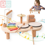 Wooden Montessori Musical Table – Aeolian Bells & Baby Rhythm Play Set