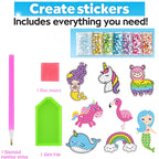 Stick & Paint Magic Gem Sticker Art Kit