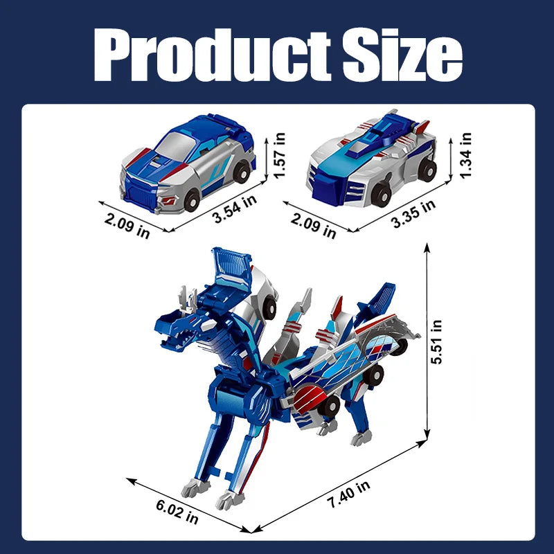Crash and Transform Dino and Unicorn Cars