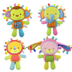 Animal Taggie Plush Rattle with Bell