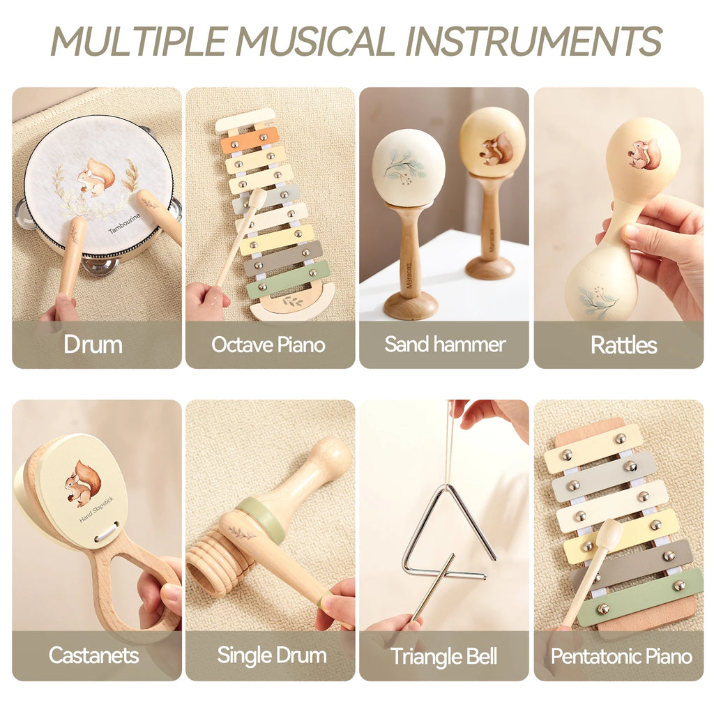 Montessori Wooden Musical Instrument Toys