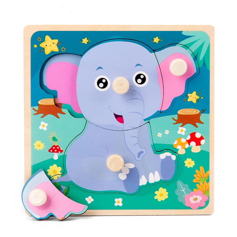 Montessori Wooden Puzzle Board for Toddlers