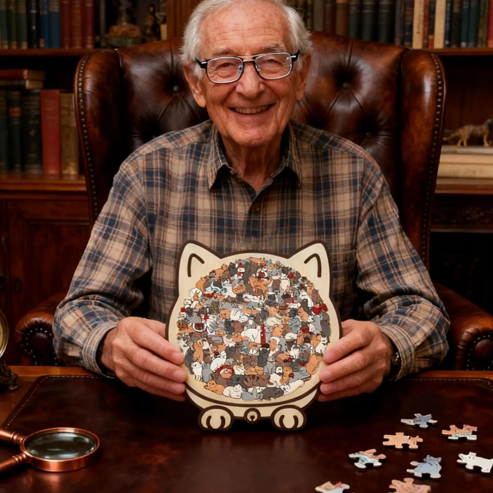 SereniCat™ 135-Piece Wooden Puzzle