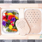 Montessori Sensory Table Wooden Tiles