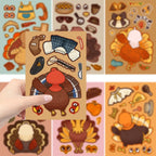 Thanksgiving Make-a-Turkey Face Stickers