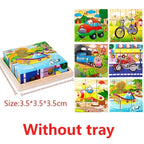 Wooden 3D Cube Puzzle – Montessori Educational Blocks