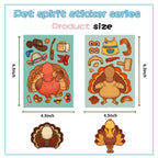 Thanksgiving Make-a-Turkey Face Stickers