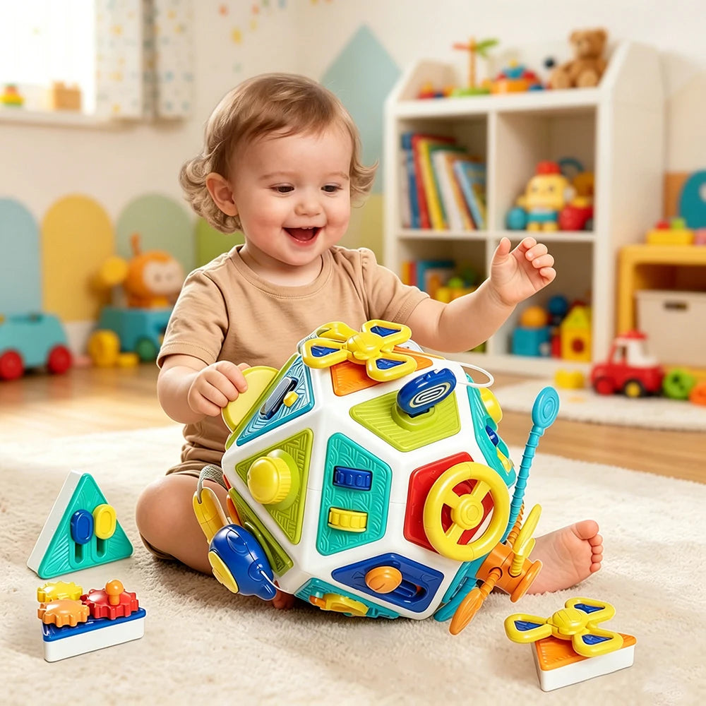 22-in-1 Montessori Busy Activity Cube