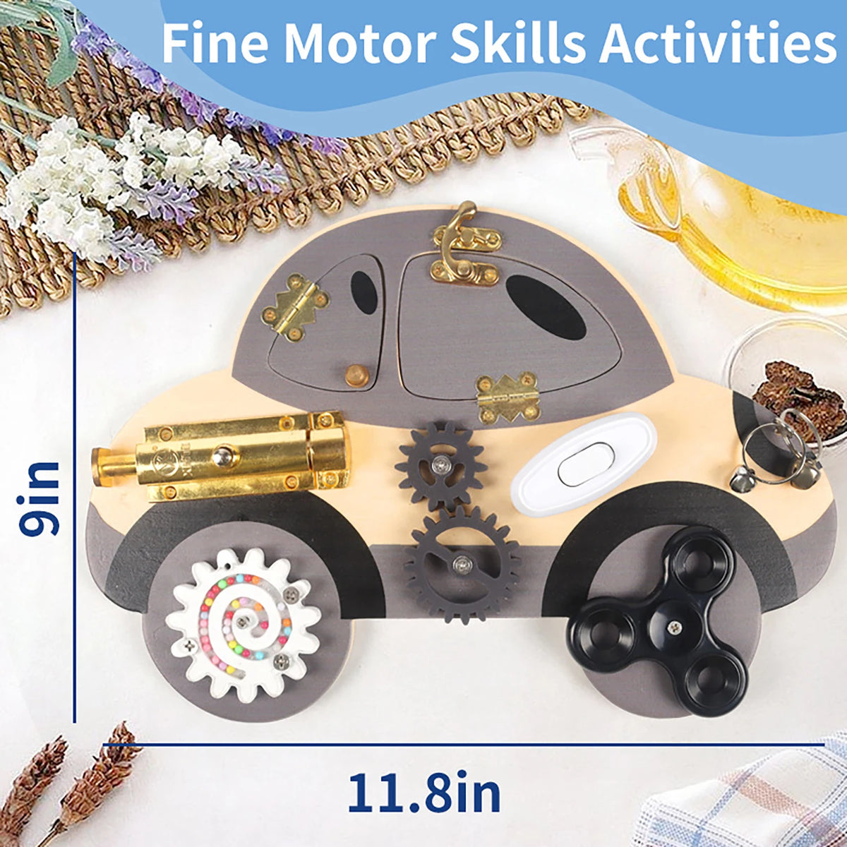 Wooden Montessori Busy Board