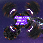 Morphing Six-Wheeled Remote Control Stunt, Light Spray Car – Alloy Off-Road RC Racing Car