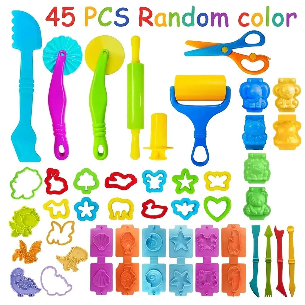 Play Dough Tool Kit with Animal and Shell Molds