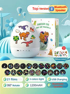 DinoGlow™ Projection Night Light-Rotating Star Projector with Music & Films