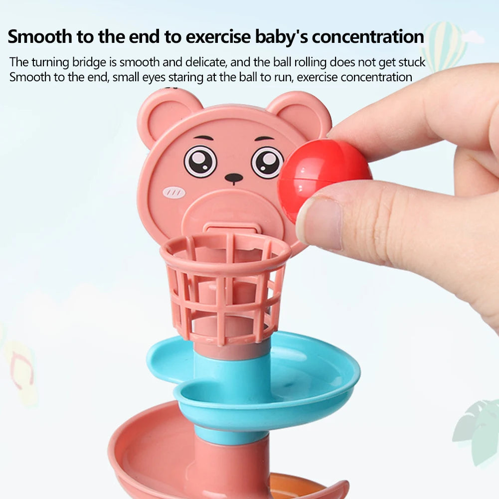 Mini Rolling Ball Tower Track Toy