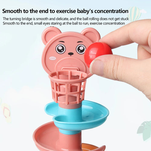 Mini Rolling Ball Tower Track Toy